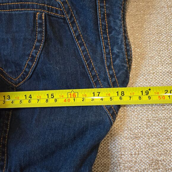 Maeve Anthropologie Short Sleeve Denim Jean Button Front Shirt Dress Belted 8 - Picture 6 of 9